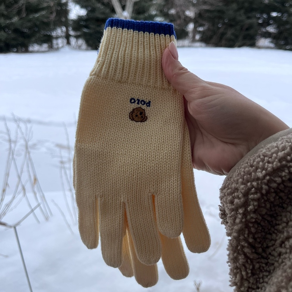Polo Ralph Lauren polo bear knit gloves youth 8-20